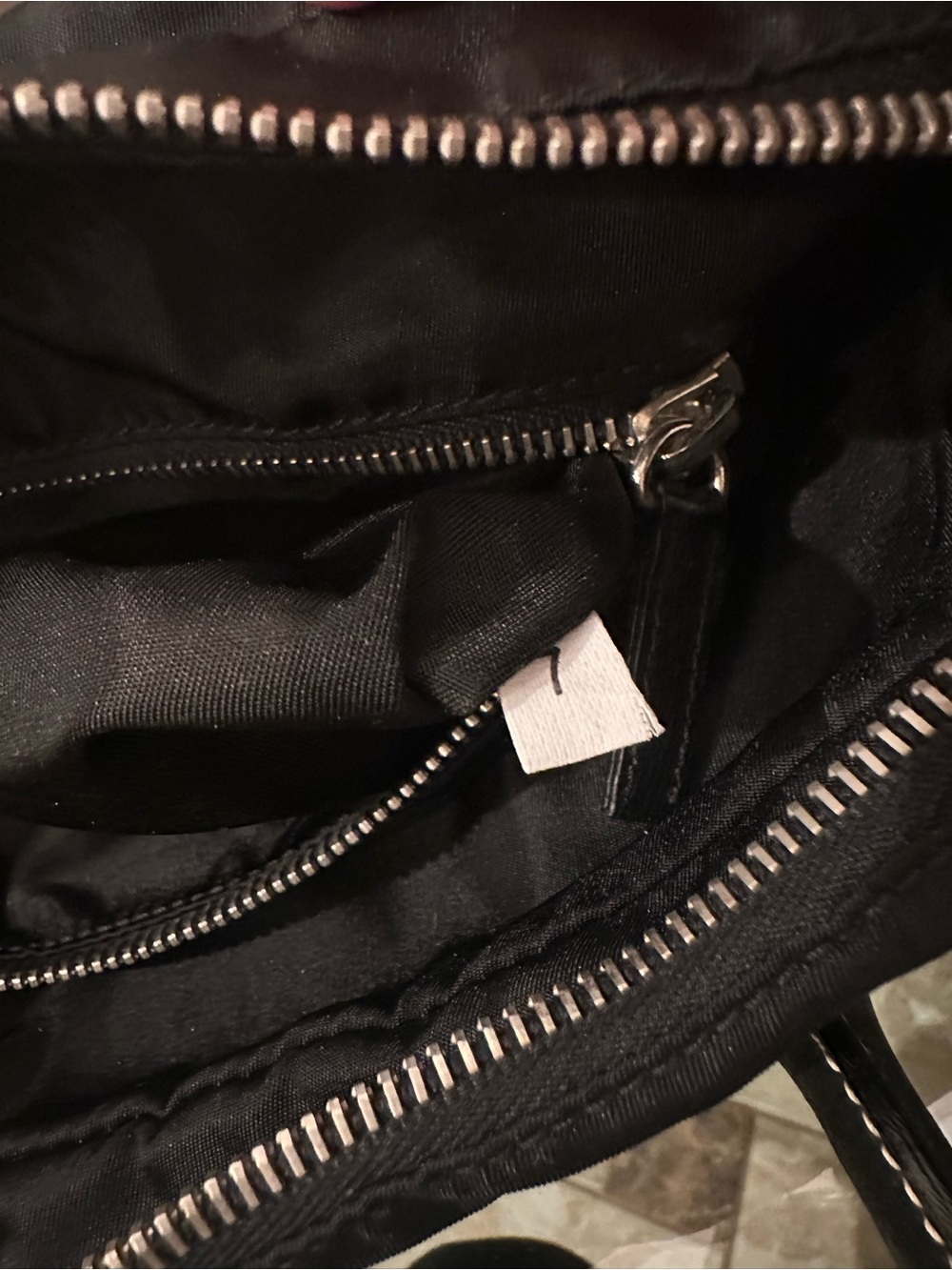 Authentic Prada Black Nylon Shoulder Bag w/ Lock - Iconic Designer Tote - Picture 15 of 15